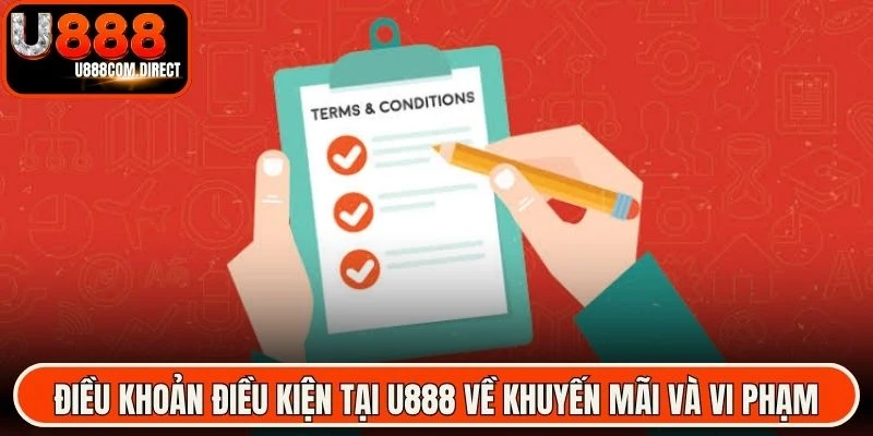 Điều khoản điều kiện tại U888 về khuyến mãi và vi phạm