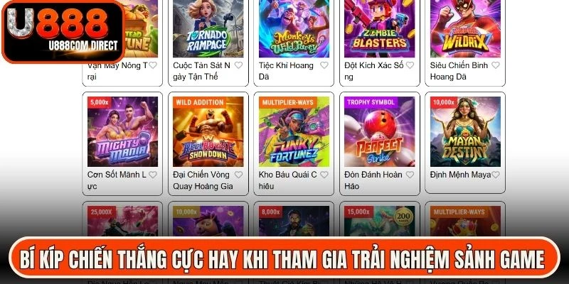 Bí kíp chiến thắng cực hay khi tham gia trải nghiệm sảnh game nổ hũ